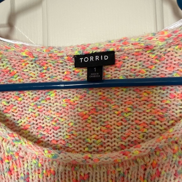 Torrid multicolor flamingo sweater women’s plus size 1 - Picture 3 of 4
